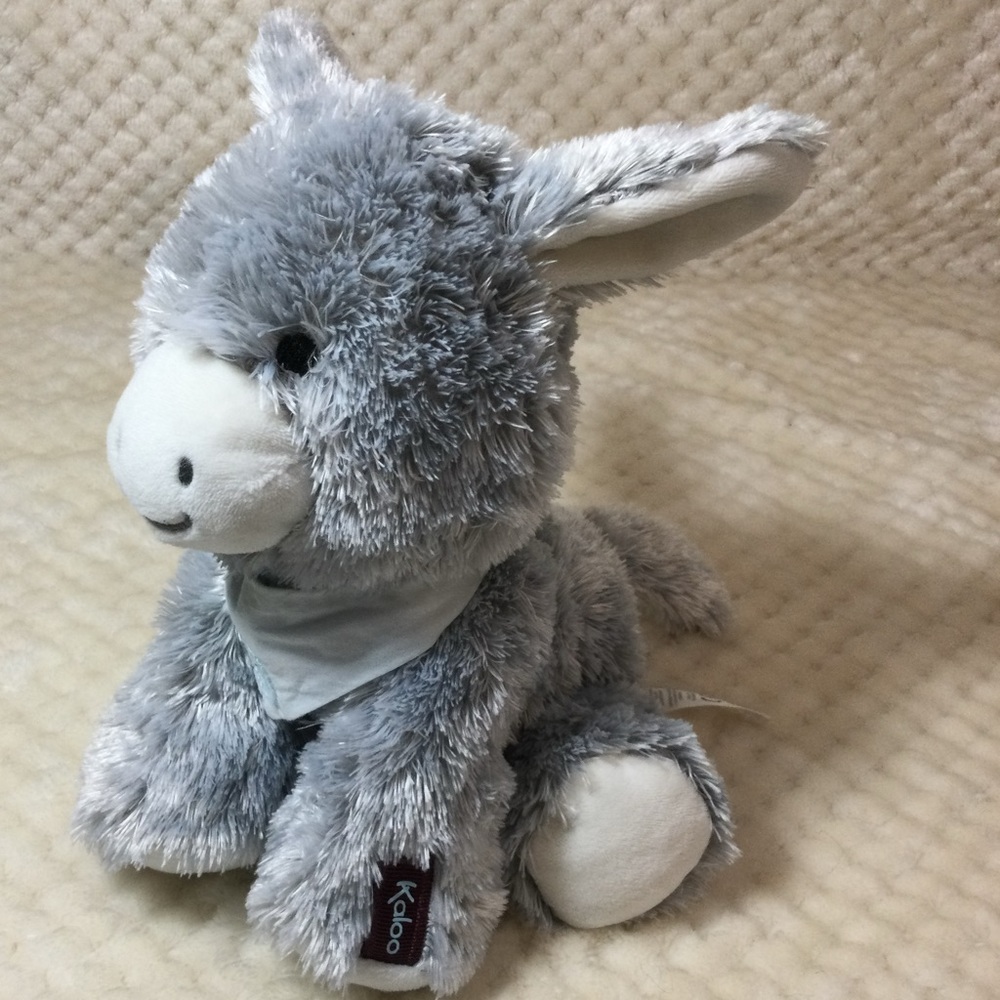 Kaloo Plush Donkey with Neck Bandanna Stuffed Animal Toy 🫏